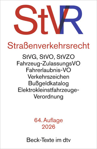 Straßenverkehrsrecht stvr - stvr, |